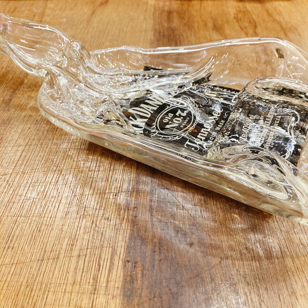 Jack Daniels 杰克丹尼美国威士忌 酒瓶盘 - 收纳用品 - 玻璃 