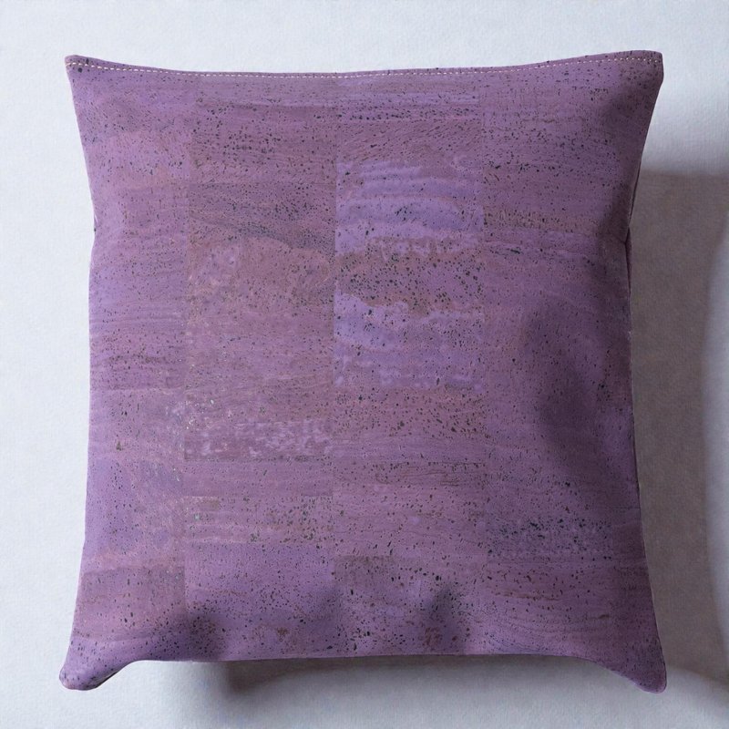 Talawa Cork 软木皮革抱枕套 (Violet) - 枕头/抱枕 - 环保材料 紫色