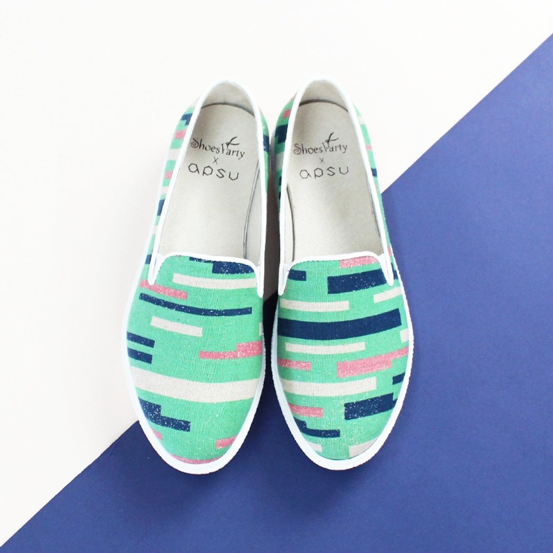 Shoes Party 时空旅人厚底休闲鞋 /手工订制/日本布料/M2-16009F - 女款休闲鞋 - 棉 