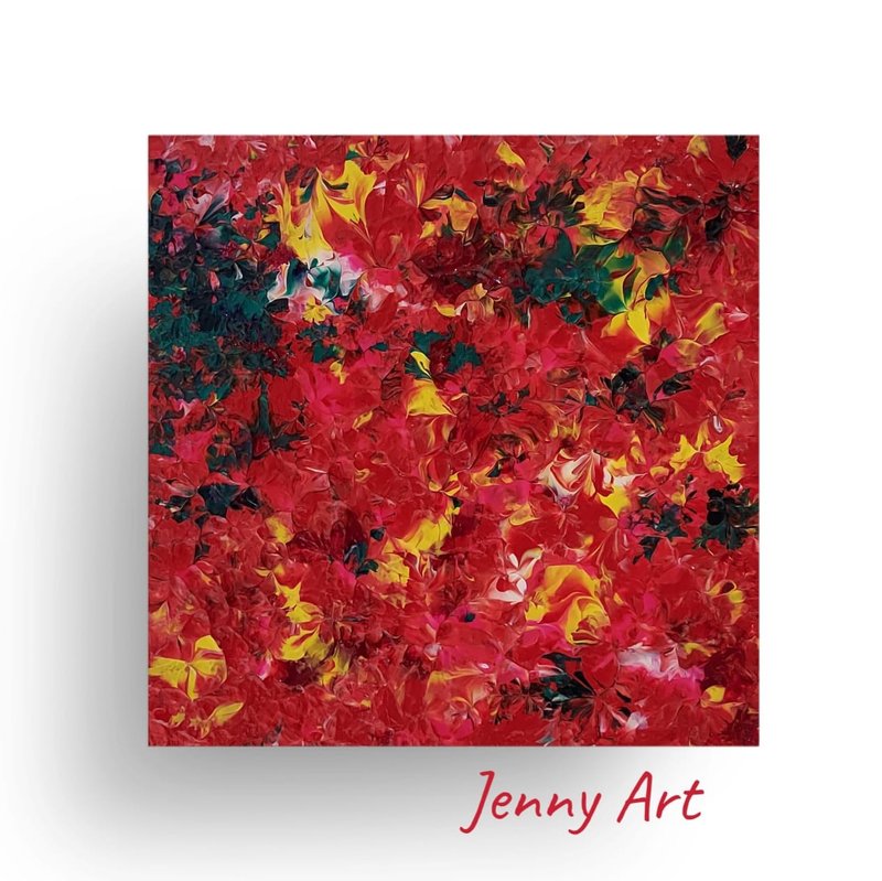 花红柳绿 无框画 抽象画 画作 挂画 居家摆设 居家生活 - 海报/装饰画/版画 - 其他材质 红色
