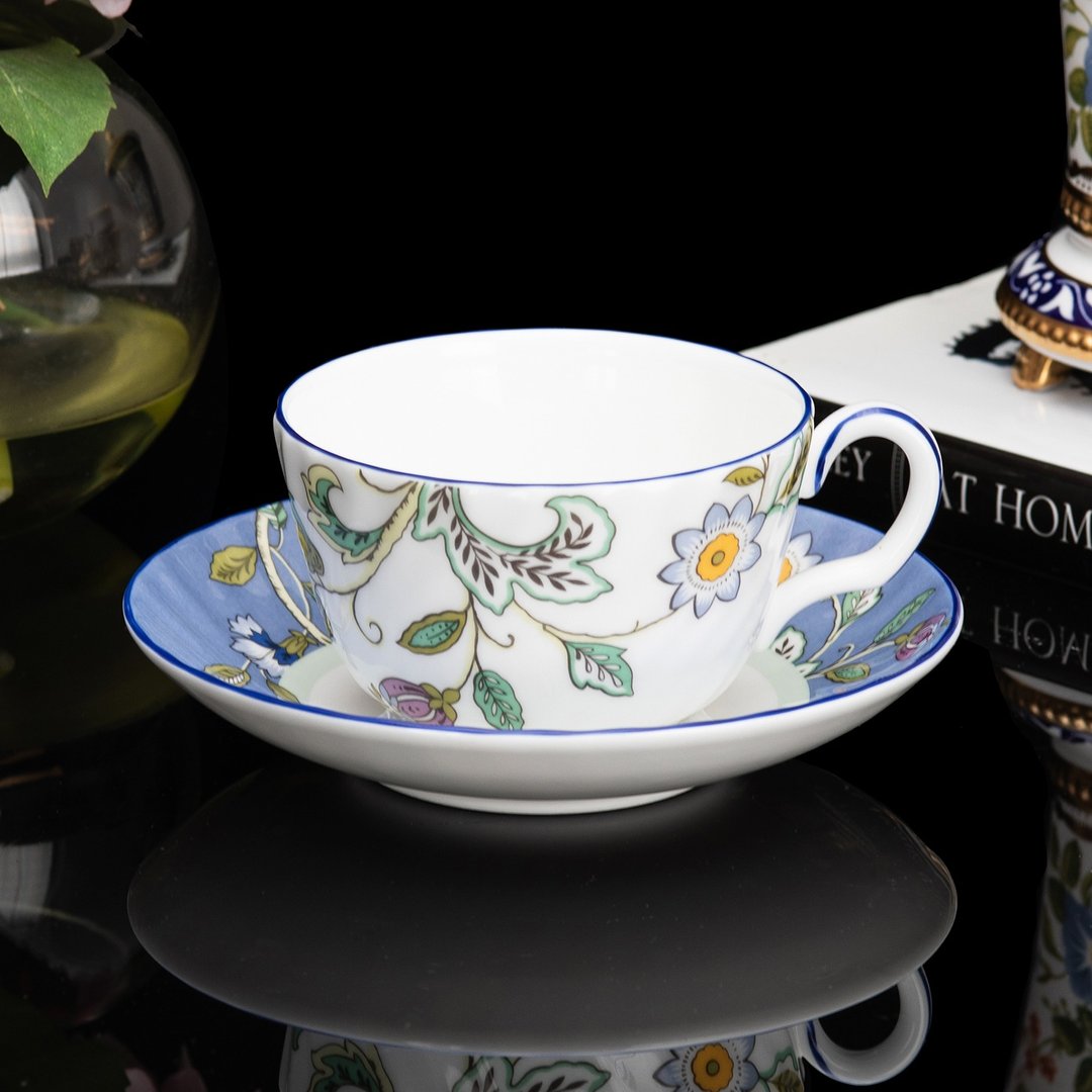 英国制Minton明顿2003年哈顿花园骨瓷下午茶咖啡杯红茶杯碟组 - 咖啡杯/马克杯 - 瓷 