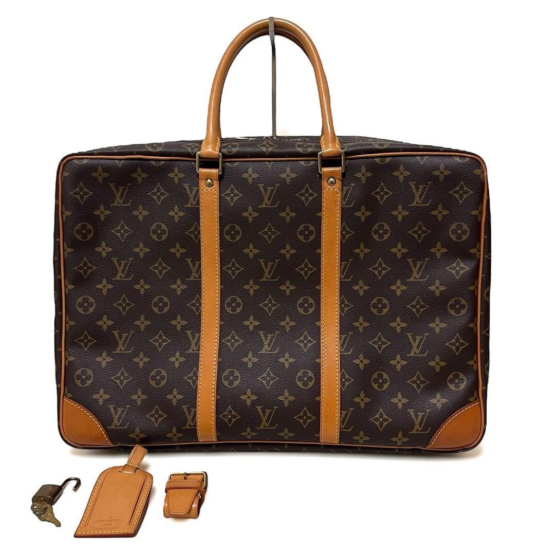 正品 Louis Vuitton 路易威登 Sirius 45 旅行袋 Monogram PVC 皮革 M41408 二手 - 其他 - 其他材质 咖啡色