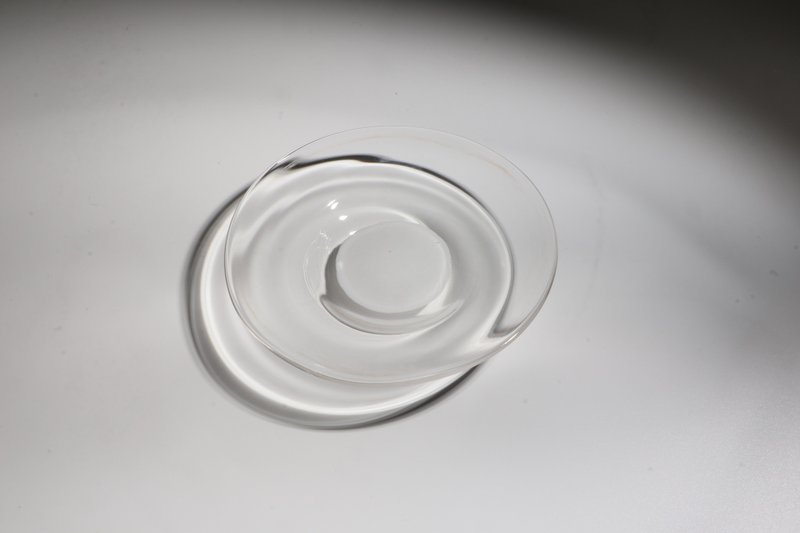 白芯小碟子 - 浅碟/小碟子 - 玻璃 透明
