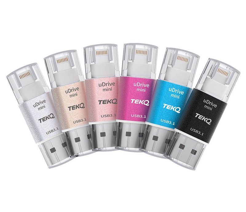 TEKQ iPhone uDrive mini lightning USB3.1读卡机 (6色/不含卡) - U盘 - 其他金属 银色