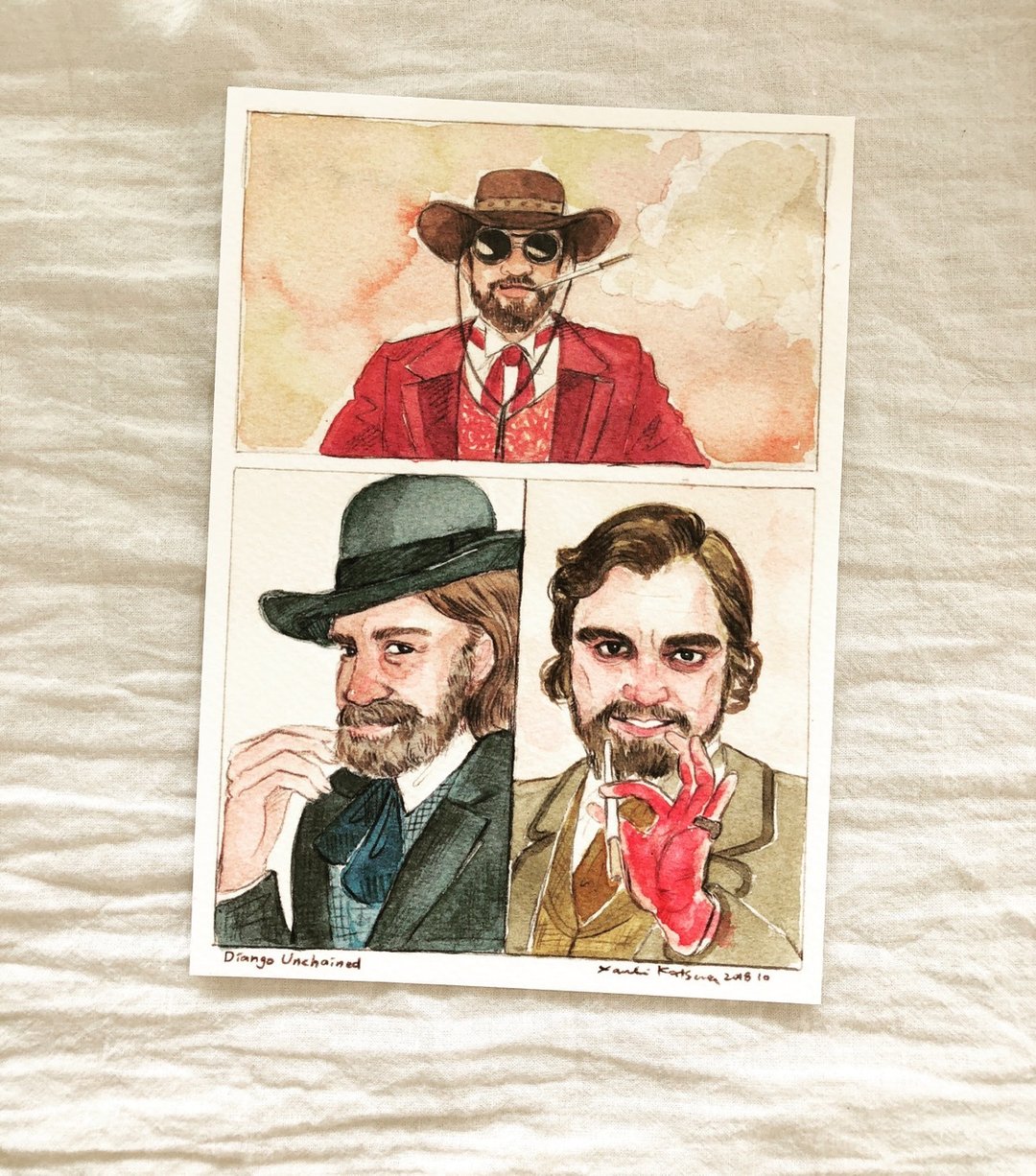 决杀令 /被解救的姜戈/ Django Unchained/电影插画明信片 - 卡片/明信片 - 纸 