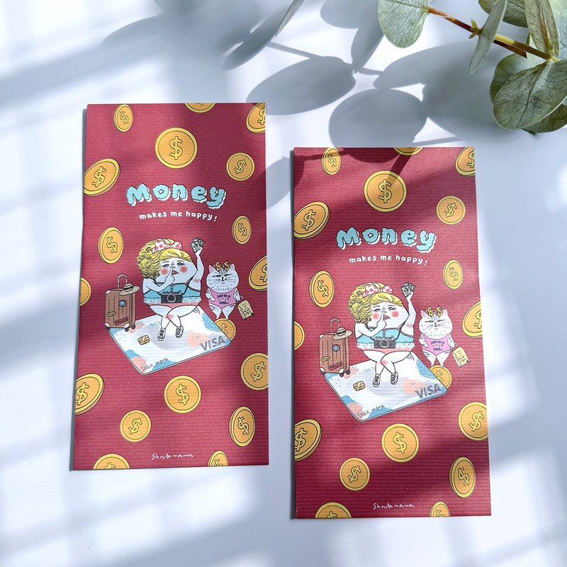 钱钱钱钱 红包袋/礼金袋 - 红包/春联 - 纸 红色