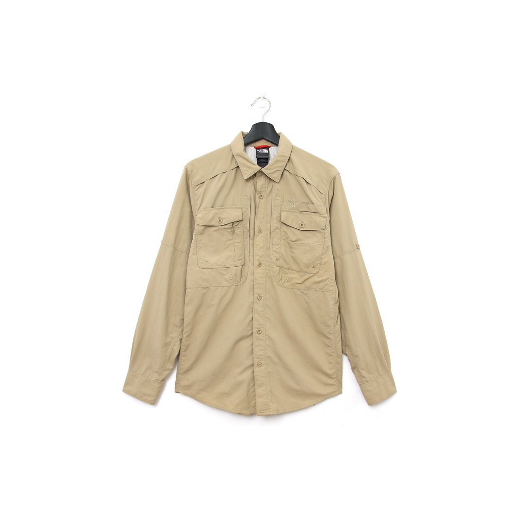 Back to Green-素色长袖衬衫 THE NORTH FACE vintage shirt - 男装衬衫 - 尼龙 