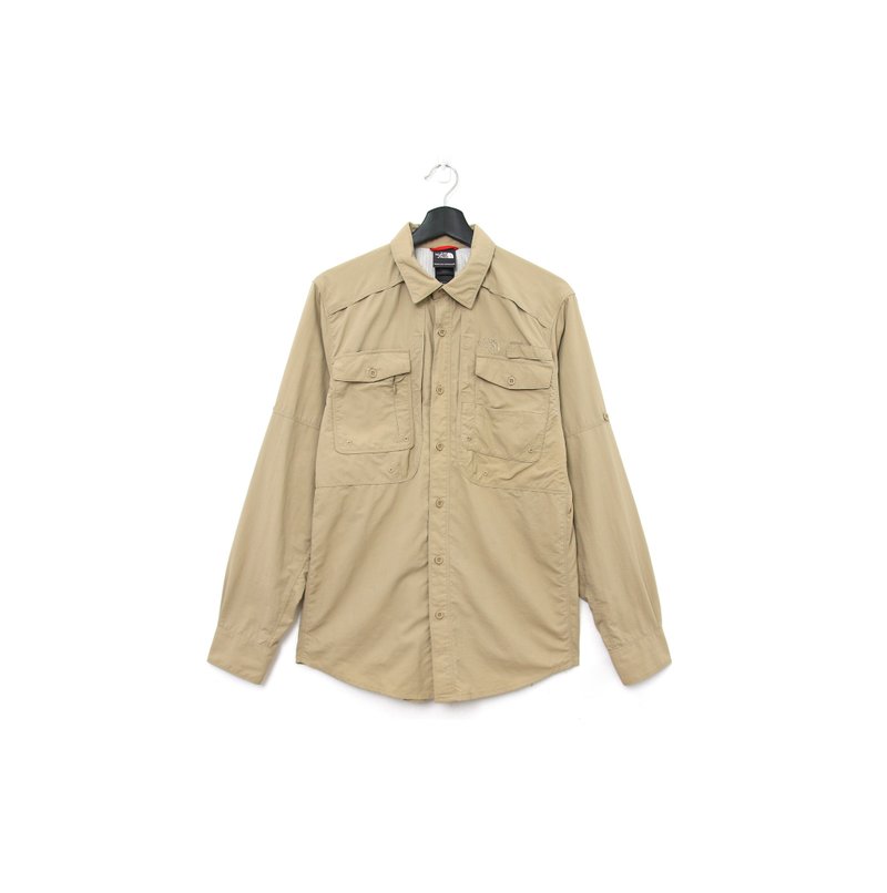 Back to Green-素色长袖衬衫 THE NORTH FACE vintage shirt - 男装衬衫 - 尼龙 