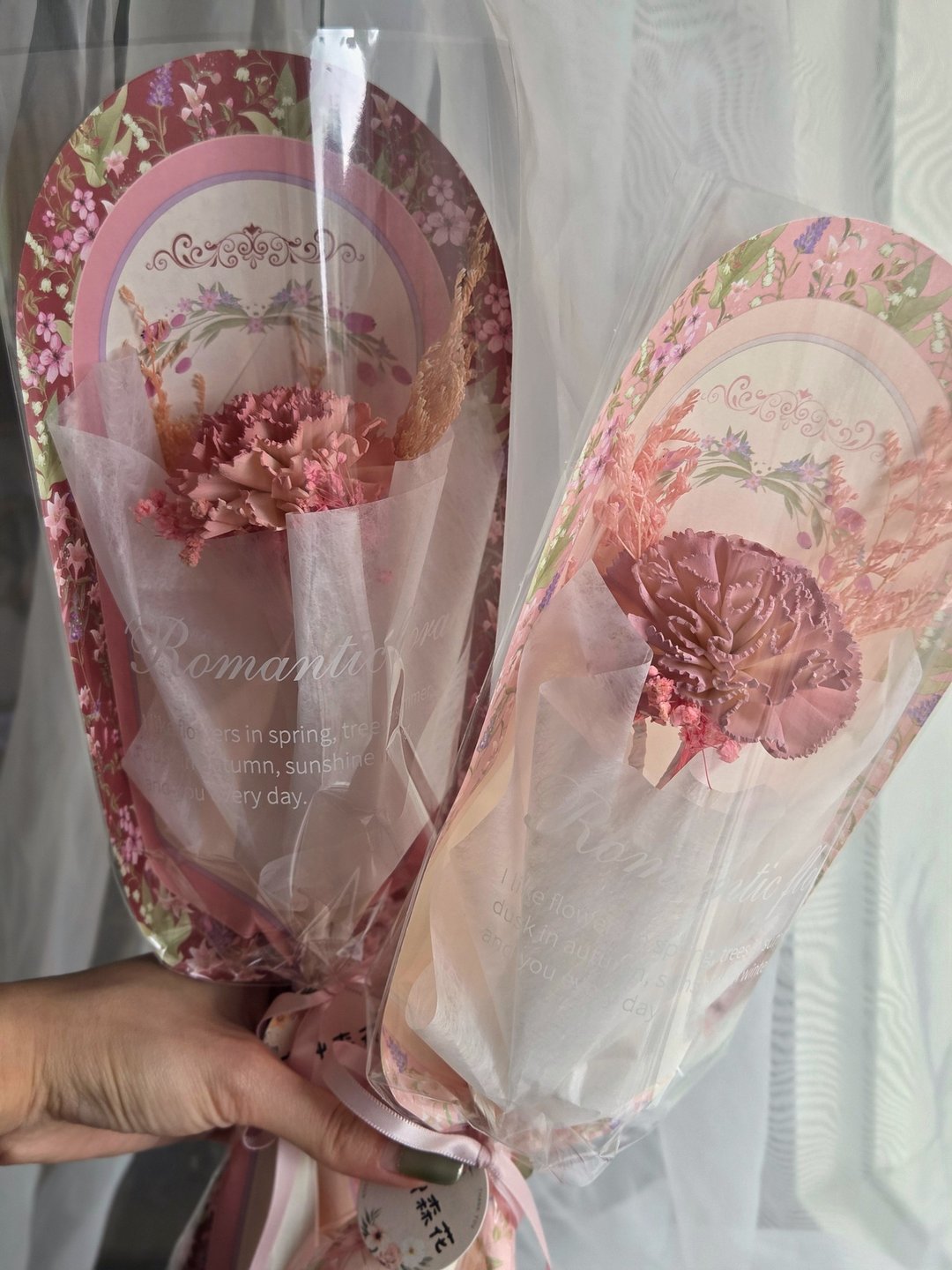 康乃馨花束/干燥花花束/索拉花束束/母亲节礼物 - 干燥花/捧花 - 植物．花 