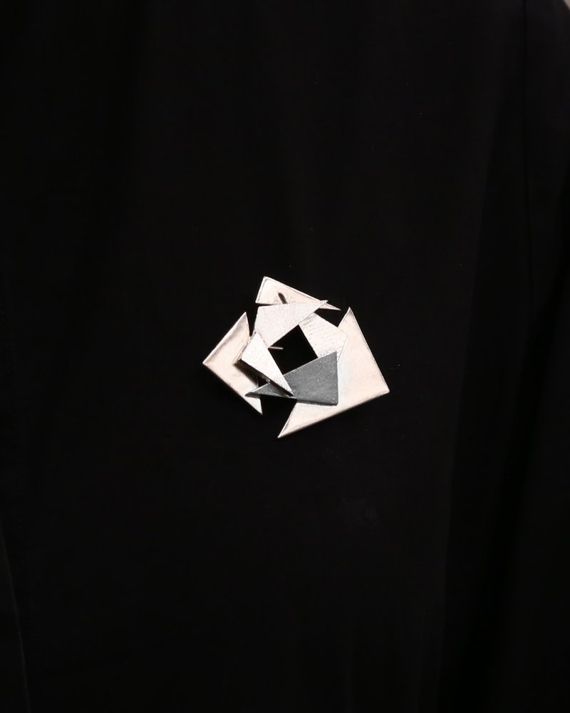 25n | 三角形解构胸针 - 胸针 - 纯银 银色