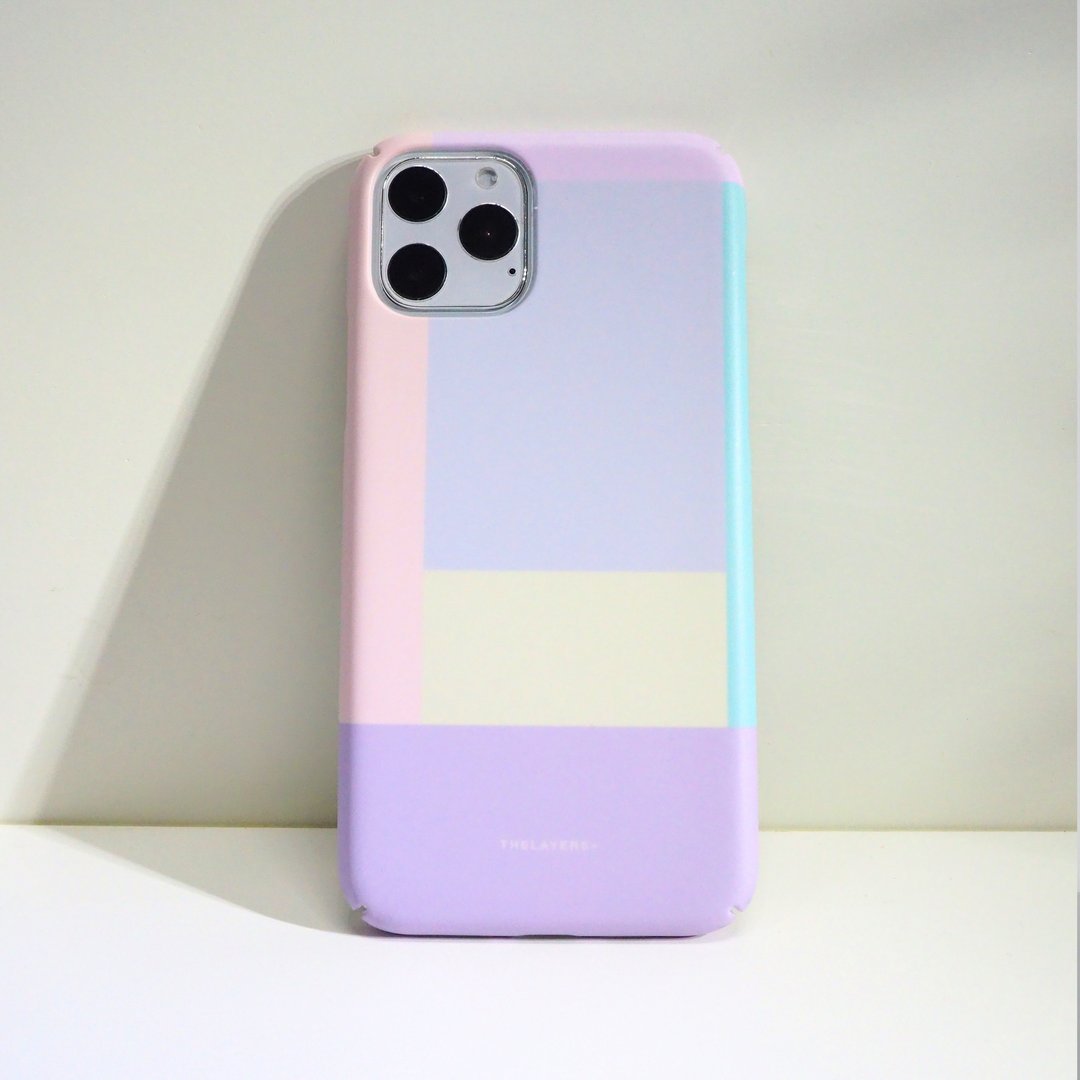 原创COTTON CANDY PHONE CASE定制化撞色拼接轻巧耐撞击手机壳 - 手机壳/手机套 - 塑料 紫色