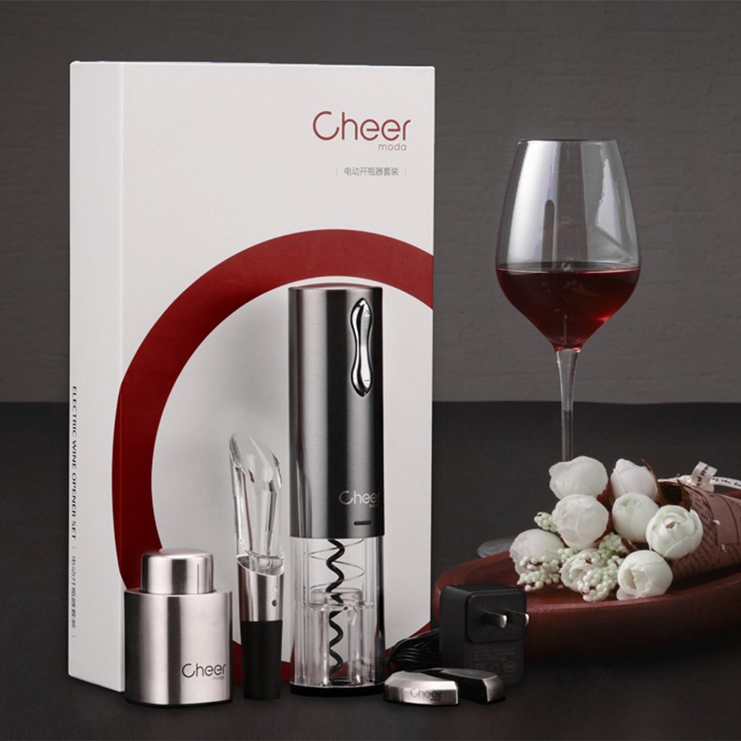 【免运特惠】电动红酒开瓶器家用不锈钢全电动开瓶器/cheer - 开瓶器/开罐器 - 其他材质 