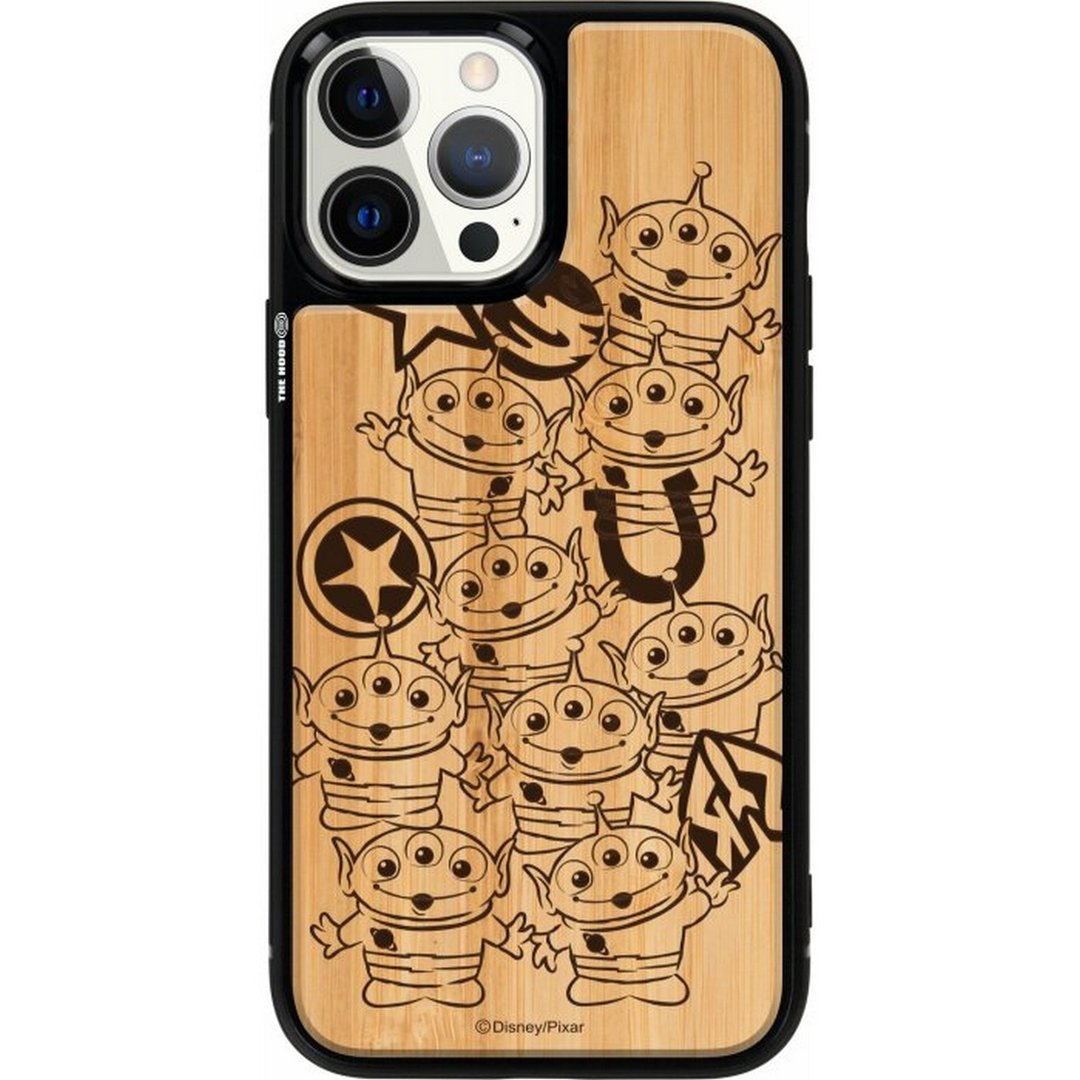 迪士尼彼彼思三眼仔iPhone 15 Pro天然木保护殻case magsafe 5619 - 手机壳/手机套 - 木头 多色