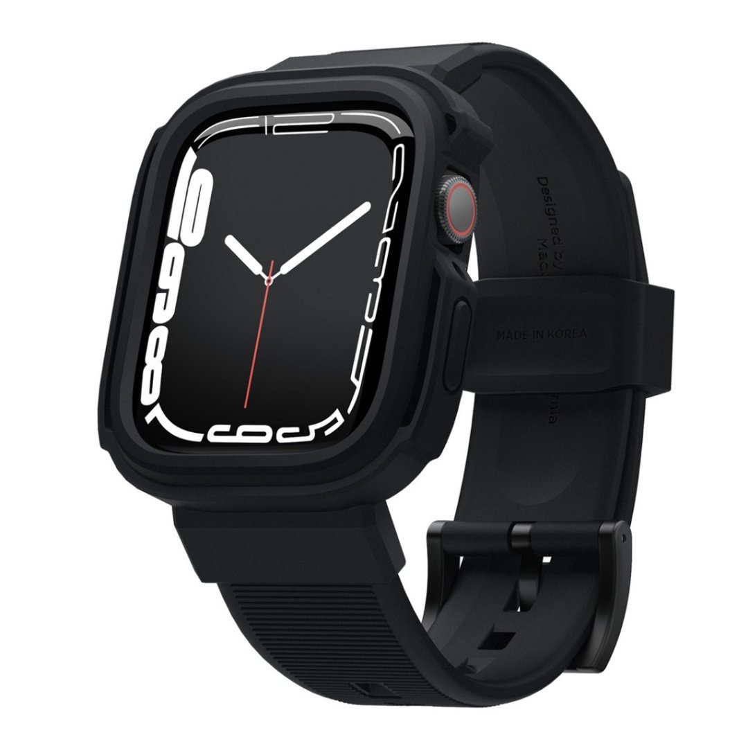 Apple Watch 44/45mm Armor 全防护防撞一体成型表带-黑 S9/8/7/6 - 表带 - 塑料 黑色