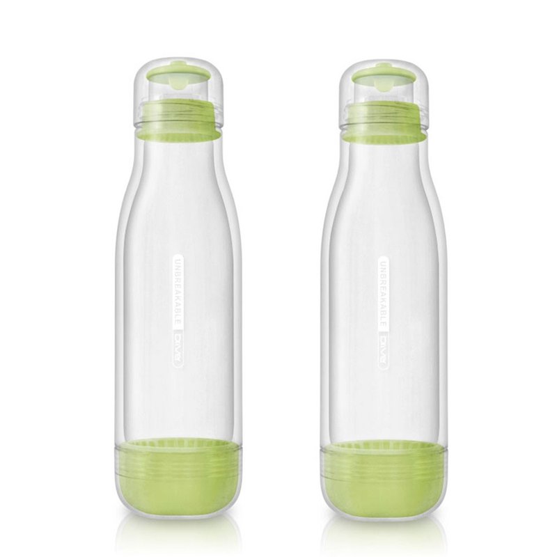 Driver 防撞玻璃水瓶500ml 绿色2入 - 水瓶/水壶 - 玻璃 粉红色