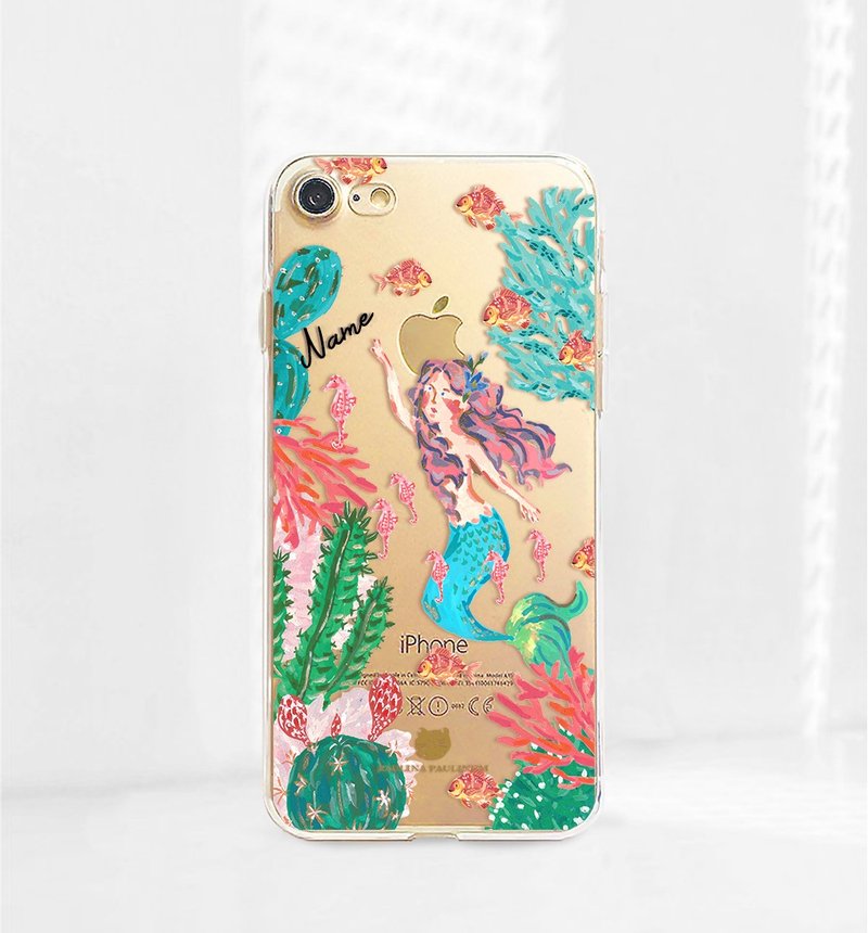 美人鱼手机壳iPhone 11 pro max免费刻字iPhone XS - 手机壳/手机套 - 塑料 多色