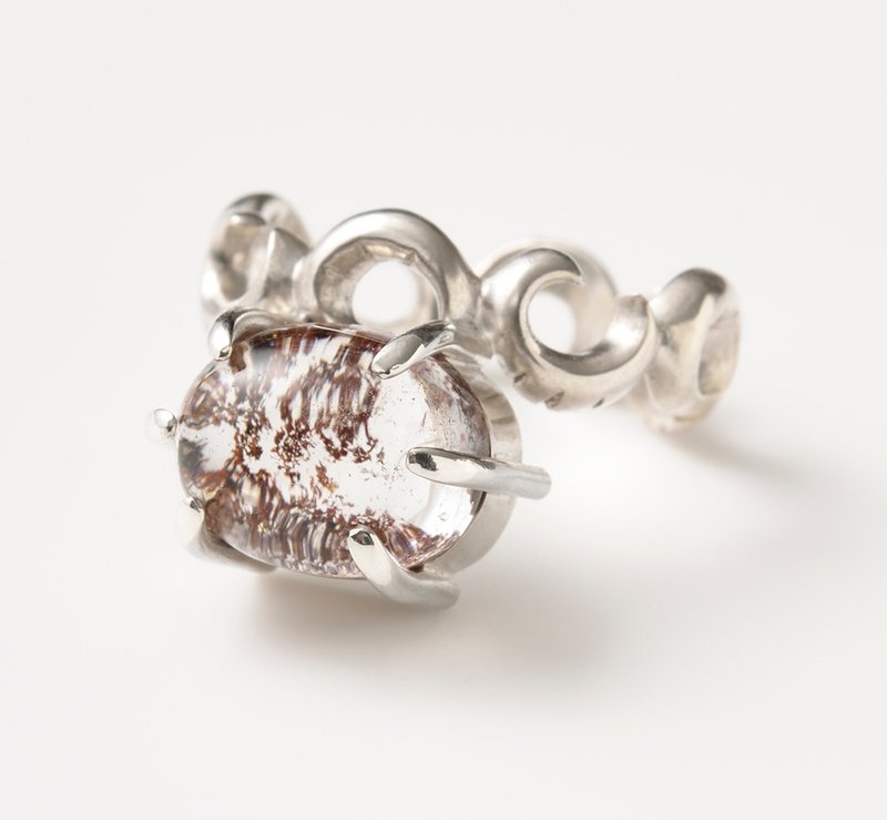 CR43(ガーデンクォーツ) - 戒指 - 其他金属 银色