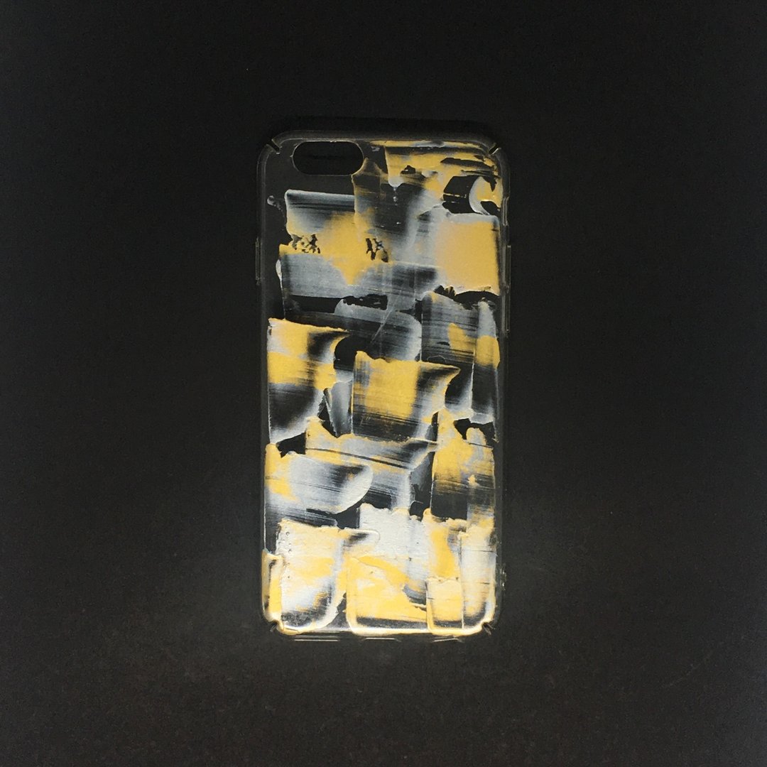 Acrylic 手绘抽象艺术手机壳 | iPhone 7/8 |  Gold Fancy - 手机壳/手机套 - 压克力 金色