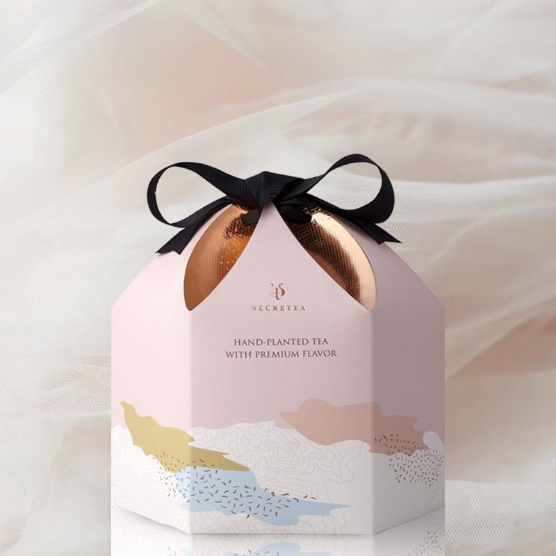 【耶诞礼盒】觅蜜茶包礼盒-6种风味综合茶包 -60入/3件组附提袋 - 茶 - 新鲜食材 粉红色