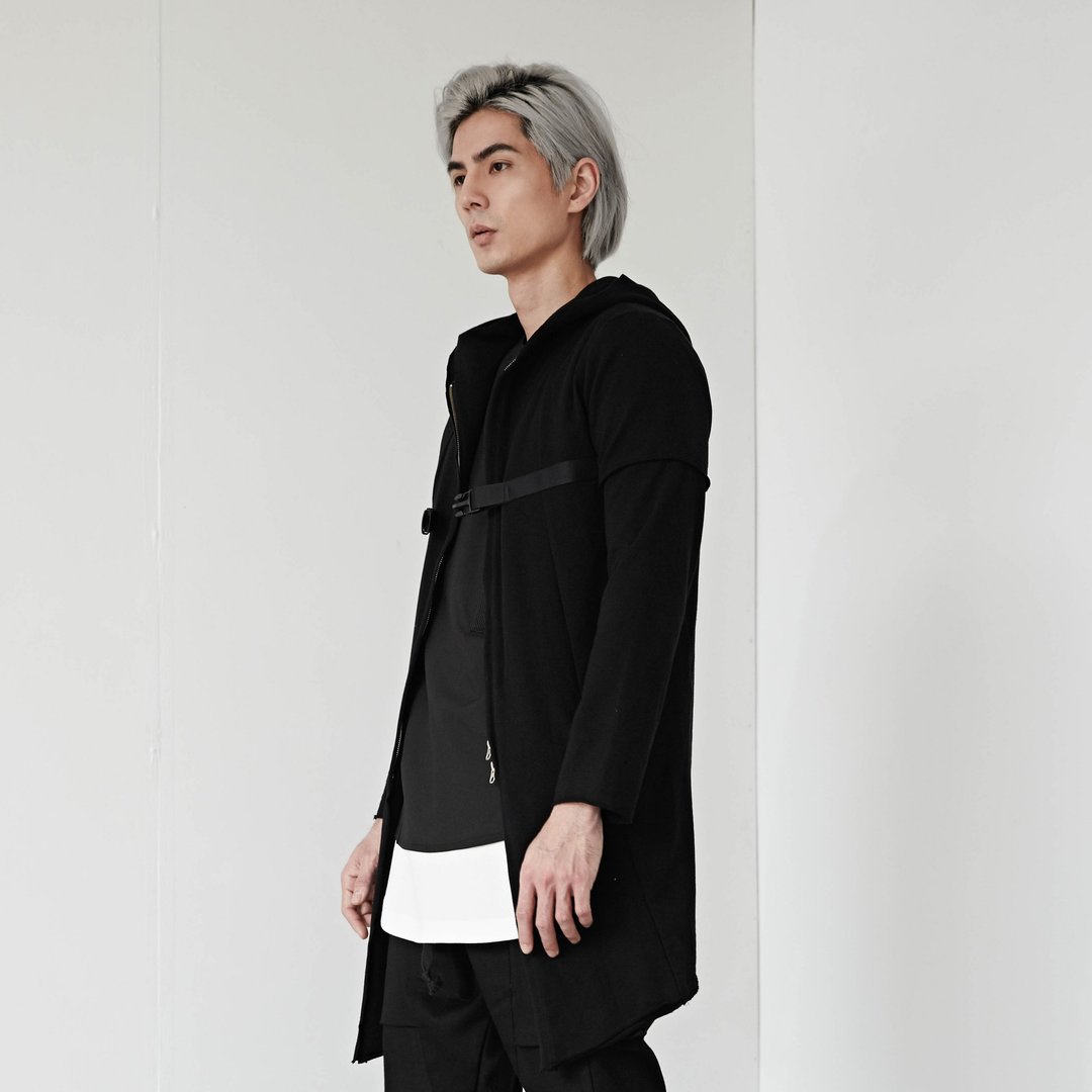DYCTEAM - Buckle Parka - 男装外套 - 棉 黑色