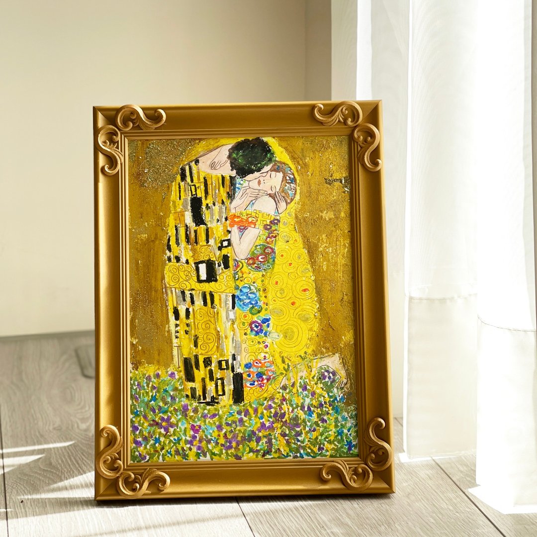【克林姆-吻】致敬名画体验课 - 插画/绘画/写字 - 纸 