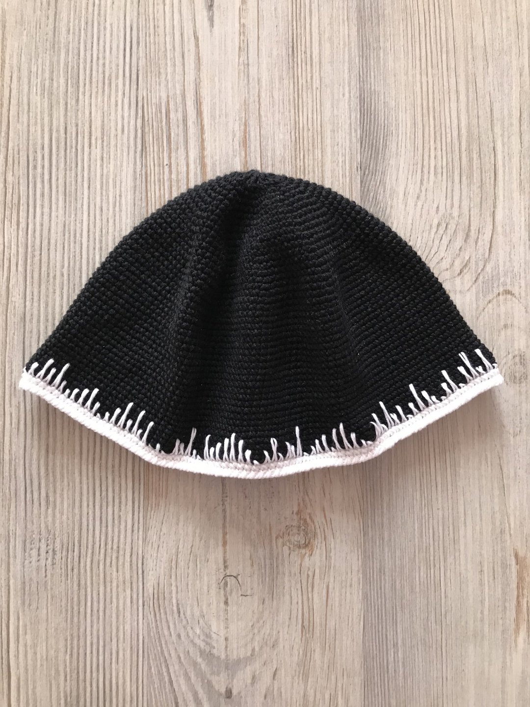 Short fisherman cotton hat crocheted skullcap - 帽子 - 棉．麻 