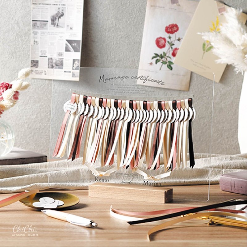 婚礼丝带签名迎宾板(32入)WEDDING RIBBON - 海报/装饰画/版画 - 其他材质 