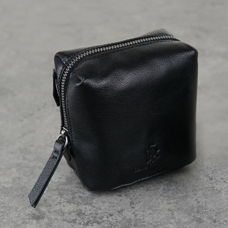 M-Pouch 钥匙零钱包-macbook电源线收纳 - 皮夹/钱包 - 真皮 黑色