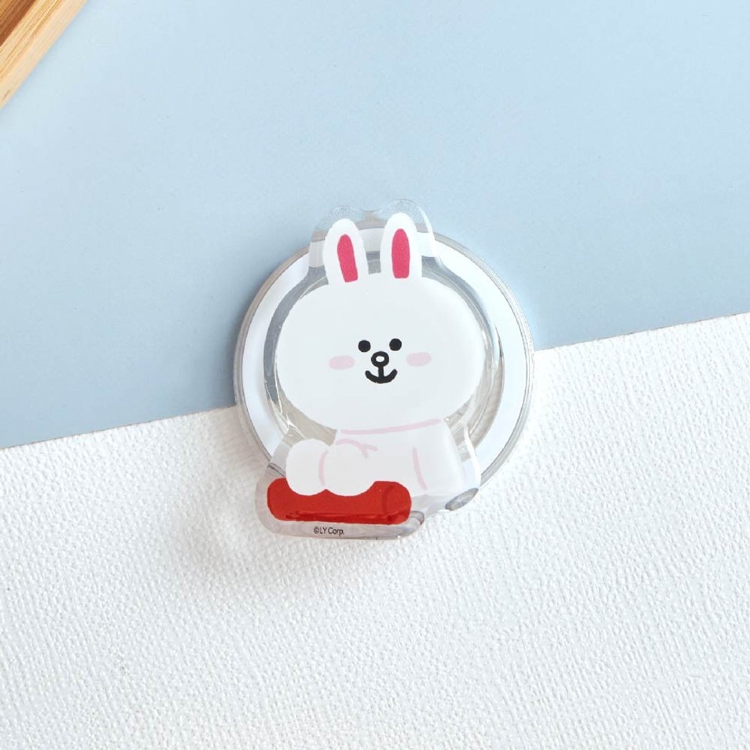 LINE FRIENDS经典-瑜珈兔兔MagSafe气囊支架 - 手机壳/手机套 - 塑料 多色