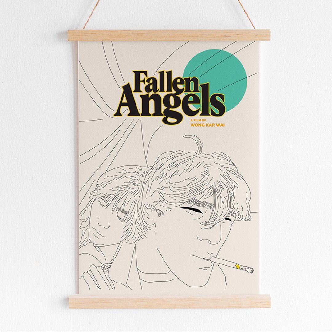 Movie Poster : Fallen Angels - 墙贴/壁贴 - 棉 白色