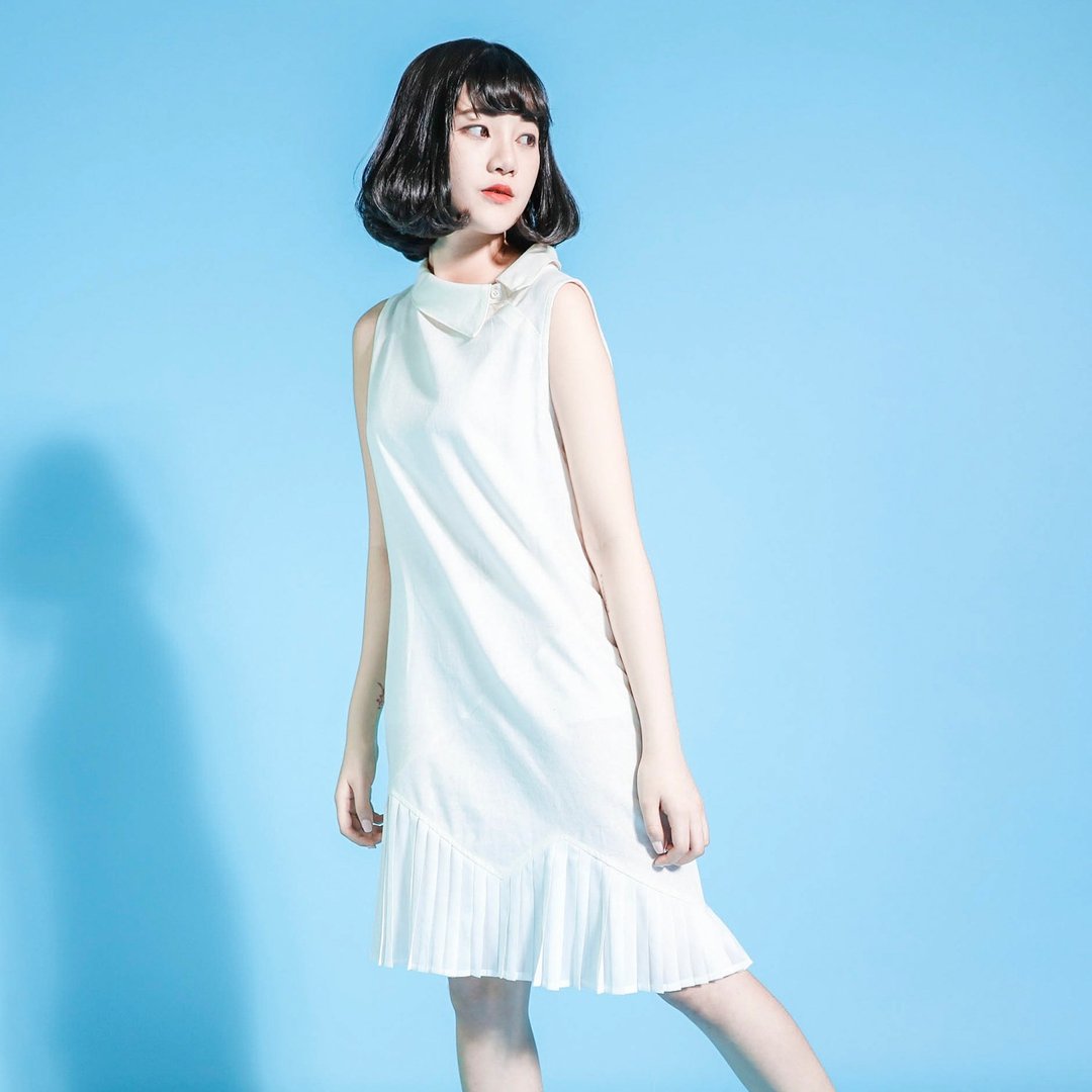 SU:MI said Picnic 青丘野餐棉麻洋装_6SF040_白 - 洋装/连衣裙 - 棉 白色