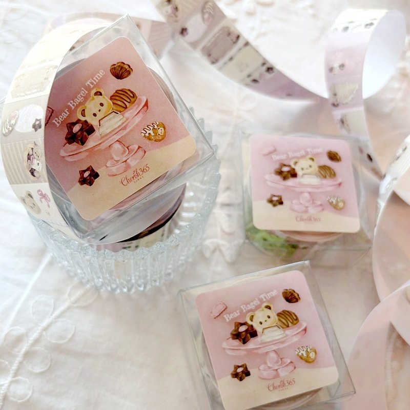 Cherish365【熊熊贝果时光】标签贴纸 CHO814 - 其他 - 纸 咖啡色