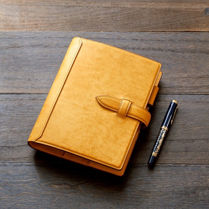 记事本 A5 尺寸 可选色订制 - 笔记本/手帐 - 真皮 咖啡色