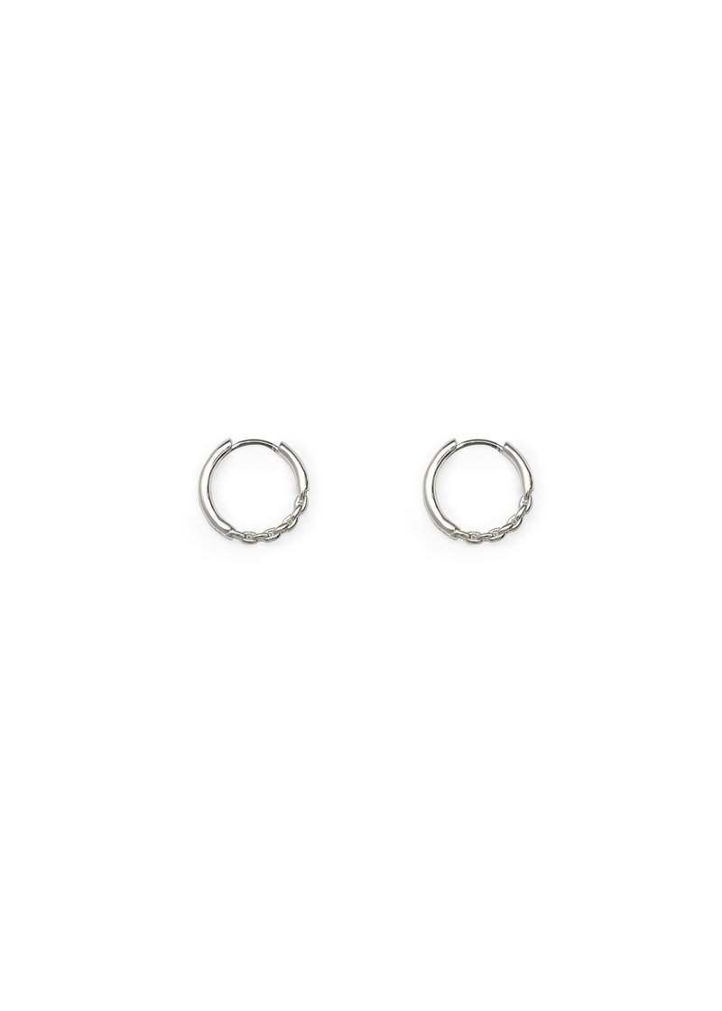 003.EARRINGS (Silver) - 耳环/耳夹 - 铜/黄铜 银色