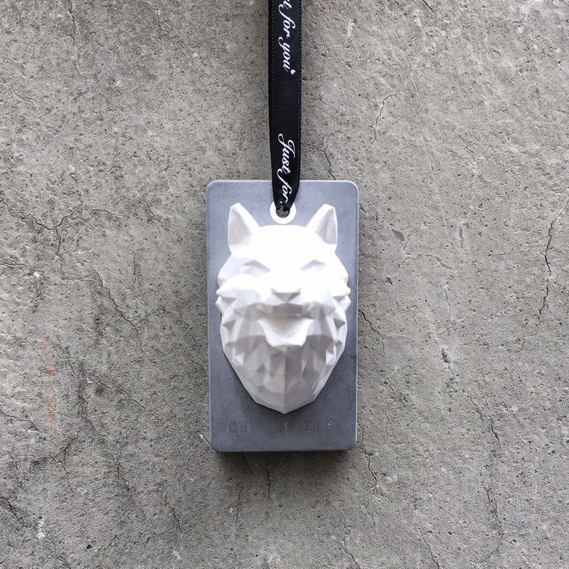 灰狼几何扩香石 - 香薰/精油/线香 - 其他材质 灰色