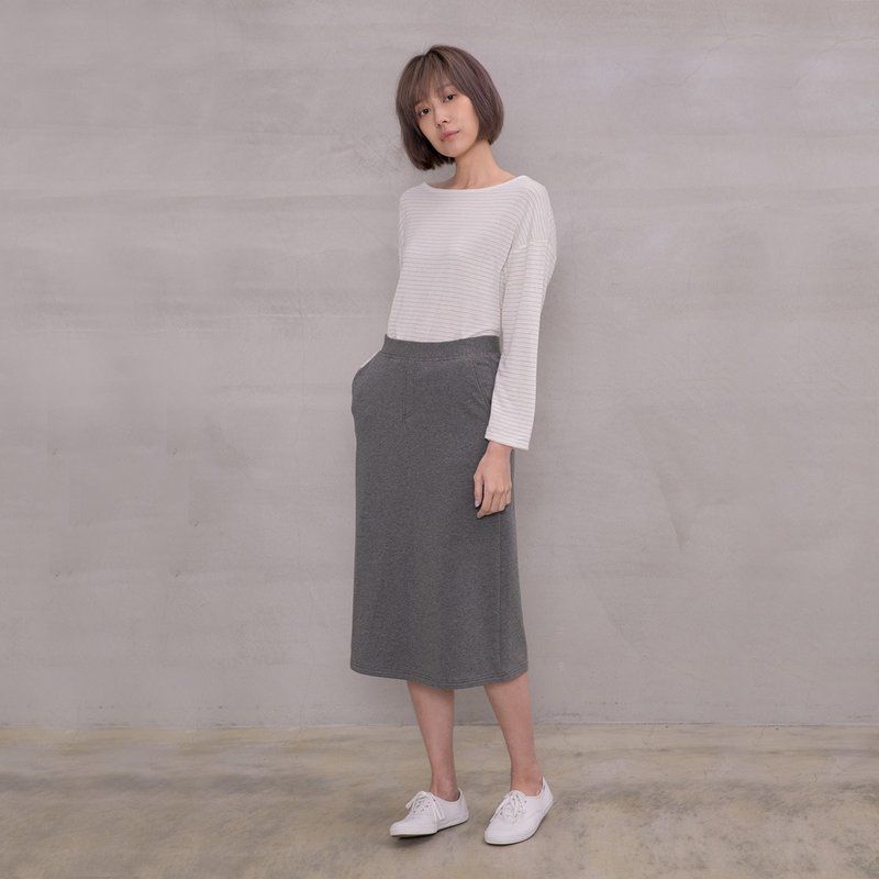 闲适自在针织裙 Peace Of Mind Jersey Skirt - 裙子 - 棉．麻 多色