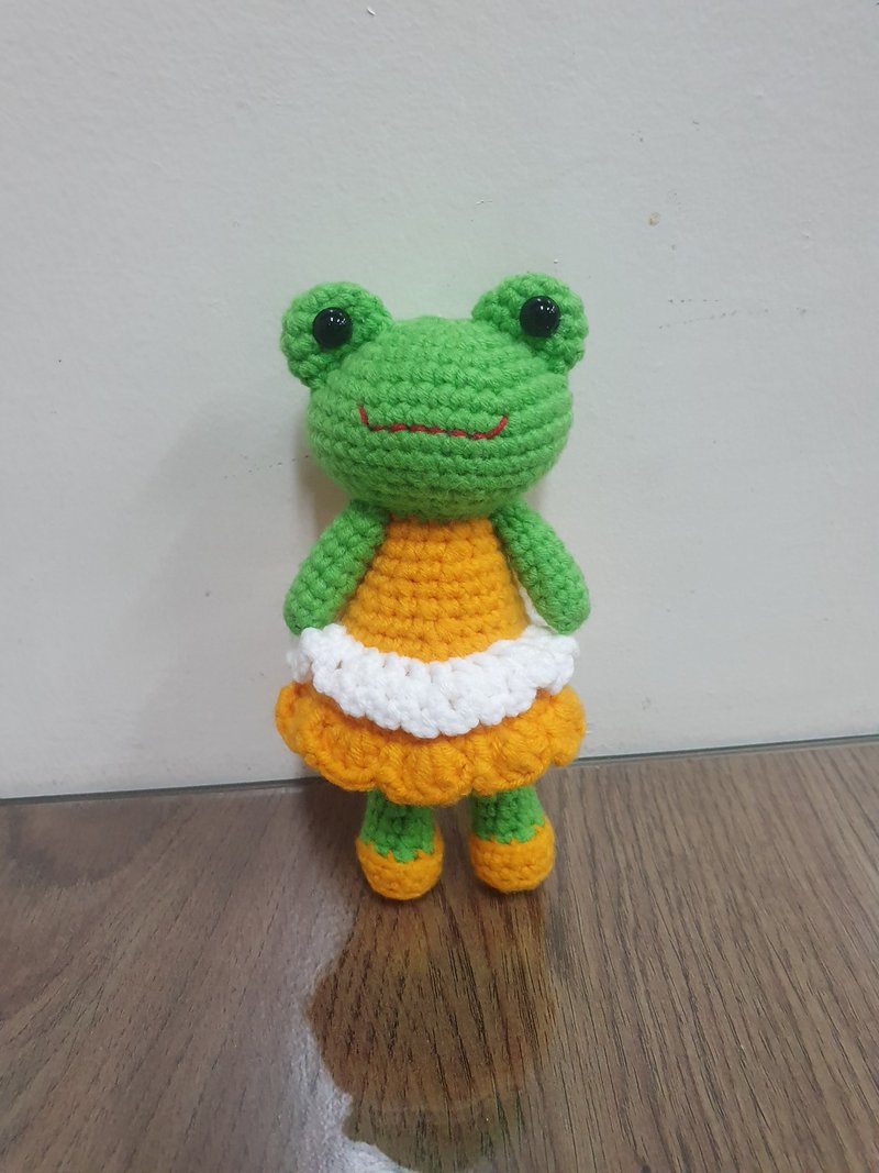 宜兰 钩针编织课程 素体青蛙女生手作毛线娃娃 初学者可 - 编织/羊毛毡/布艺 - 棉．麻 