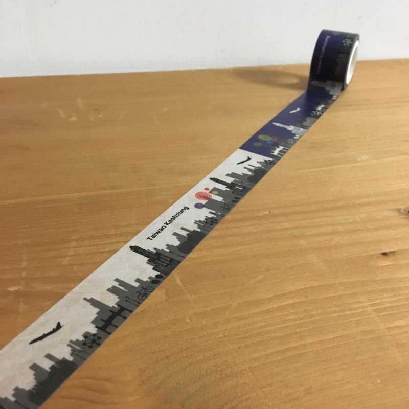 《艺之鱼》KH城市剪影 纸胶带 --P0012 - 纸胶带 - 纸 黑色