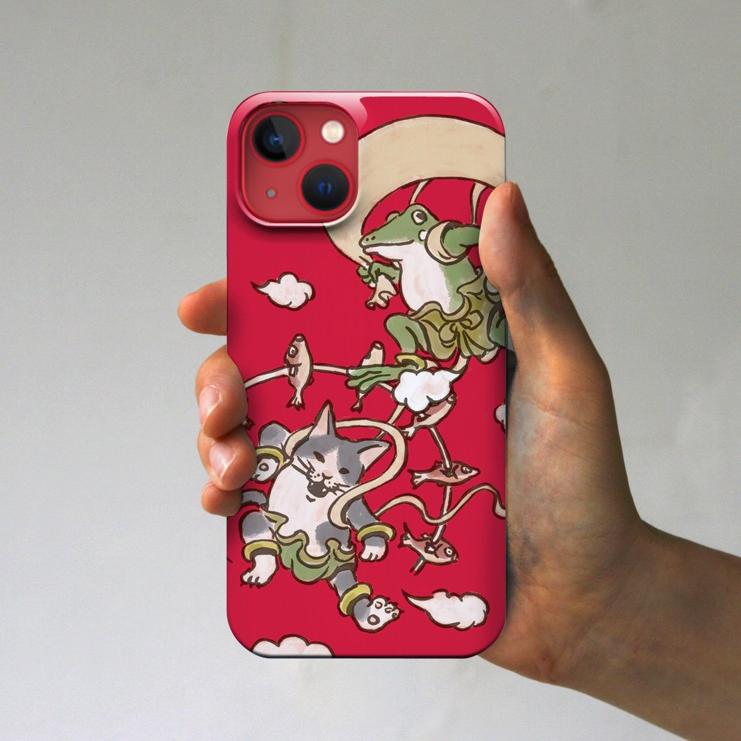 iPhone Case Fujin Raijin Red - 手机壳/手机套 - 塑料 红色