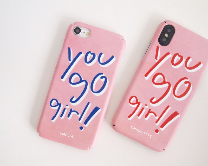 个人化 You Go Girl iPhone 手机壳 เคสมือถือ - 手机壳/手机套 - 塑料 红色