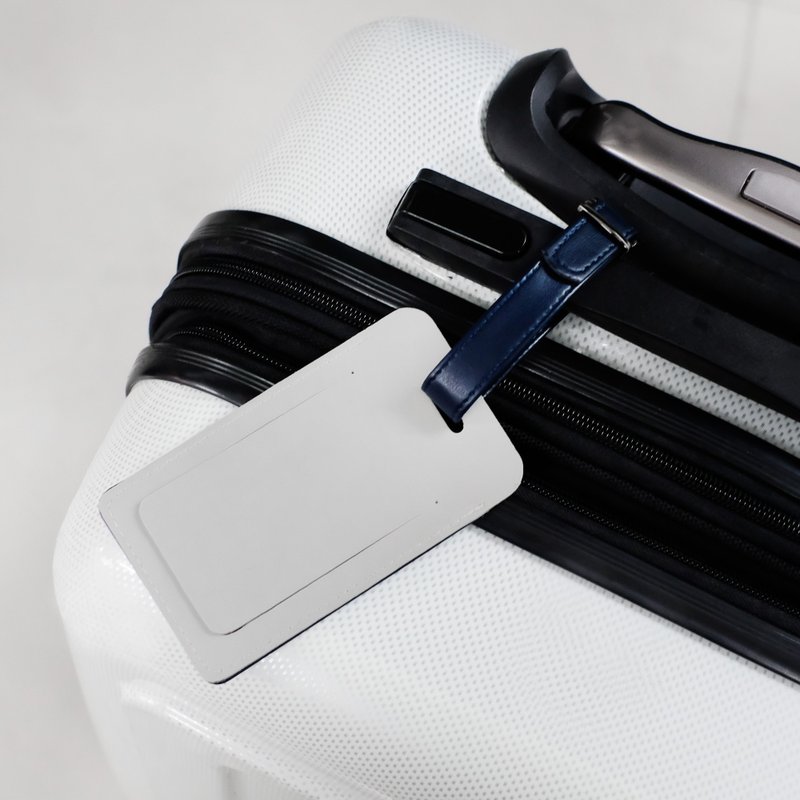 HOLI Luggage tag / Marble gray-blue - 行李箱/行李箱保护套 - 橡胶 灰色