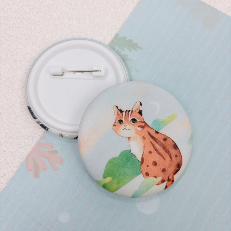 | 微光Zoo | 插画大徽章_石虎 - 徽章/别针 - 塑料 