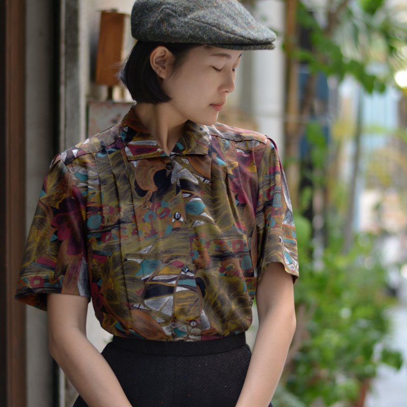 瓣琢 |  古着短袖衬衫 - 女装衬衫 - 其他材质 