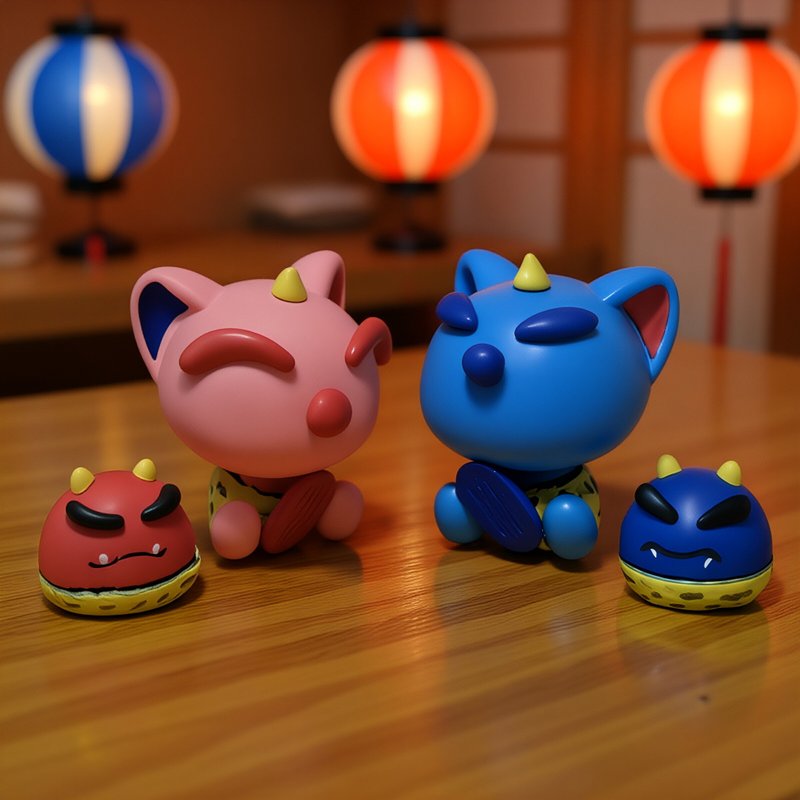 【えんぎ猫】祈愿摆件0828/0908 - 玩偶/公仔 - 环保材料 