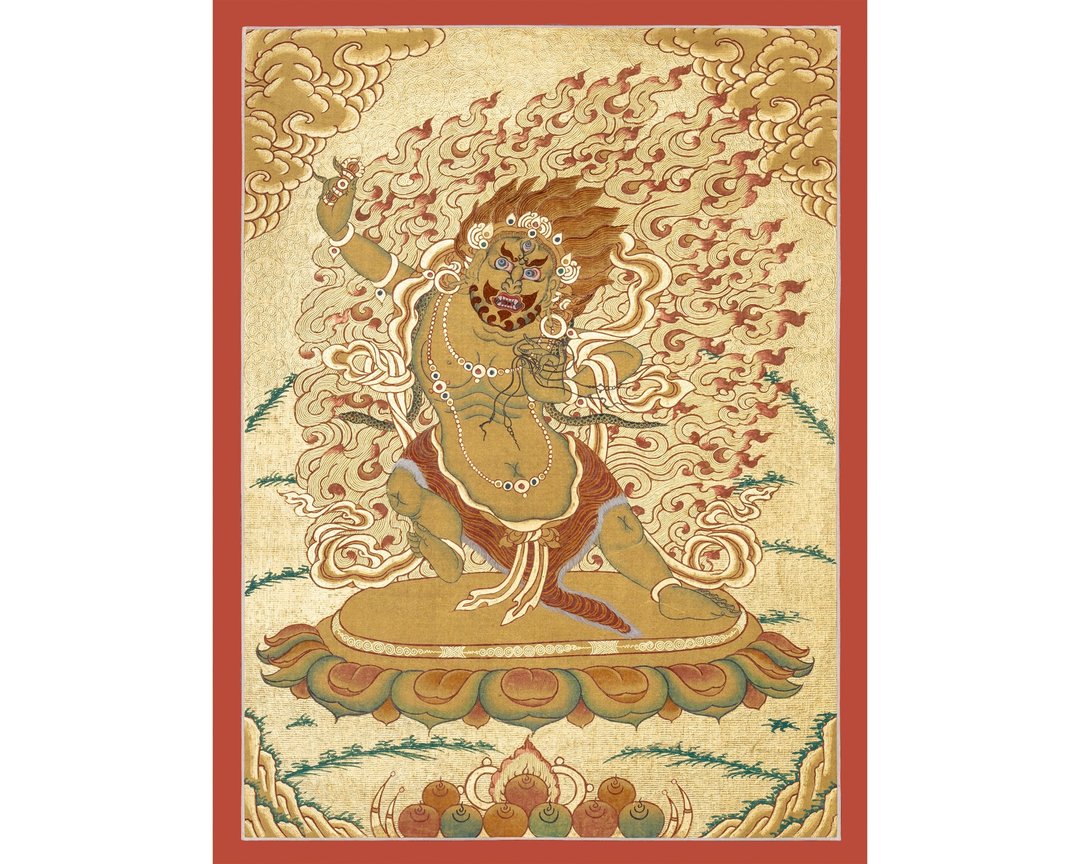 金刚手唐卡画  释迦牟尼佛的保护者和引导者 - 墙贴/壁贴 - 其他材质 多色