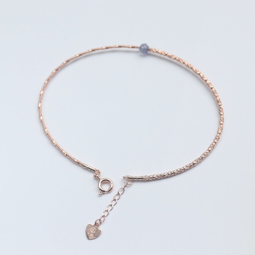 14K 弹性金条宝石手链 - 手链/手环 - 贵金属 金色