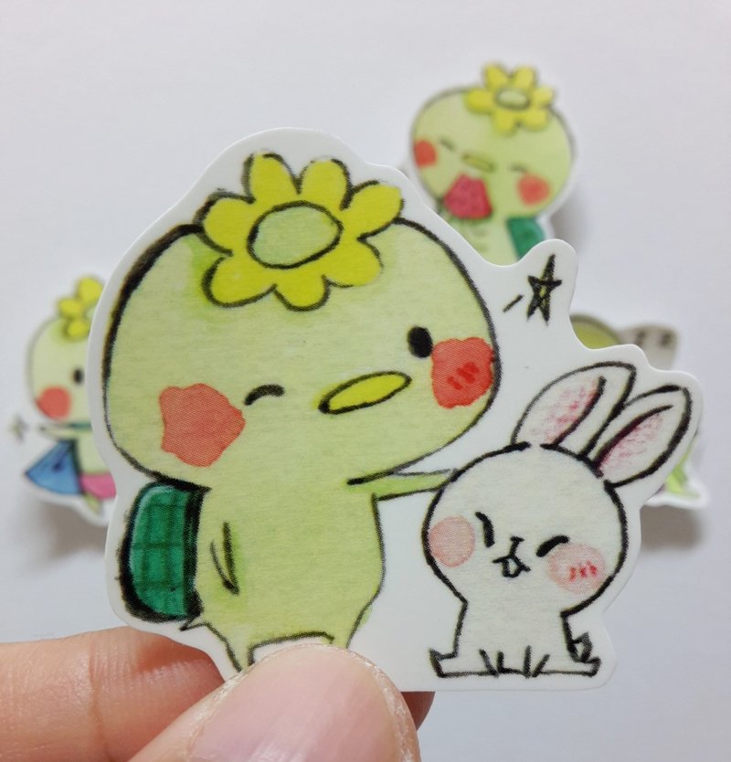 卡帕4代kappa贴纸包-五入一组 - 贴纸 - 纸 绿色