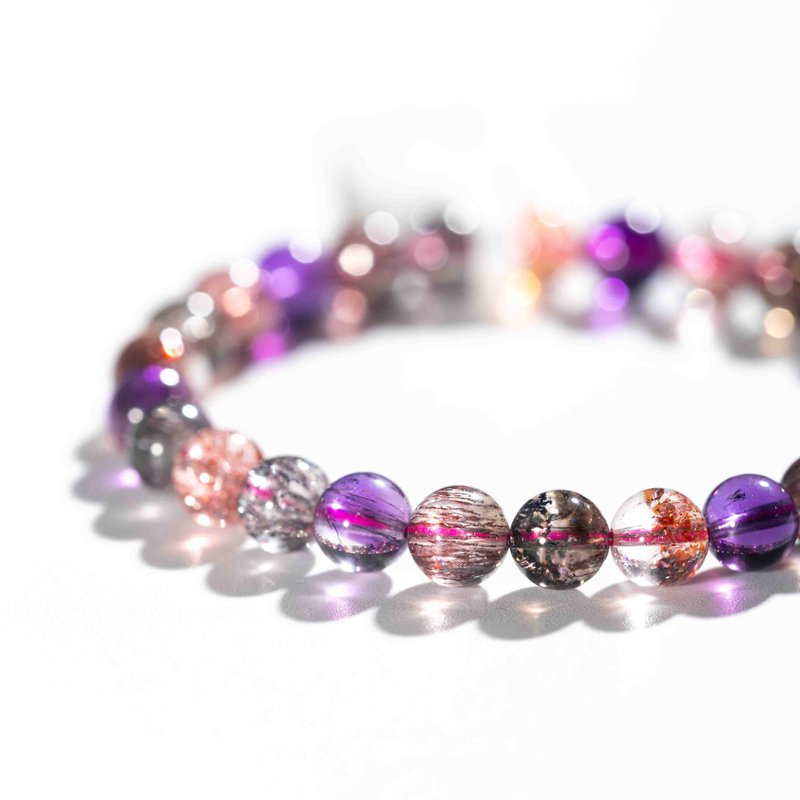 顶级超级七手链 | 一物一图 | 天然水晶手链 - 手链/手环 - 半宝石 多色