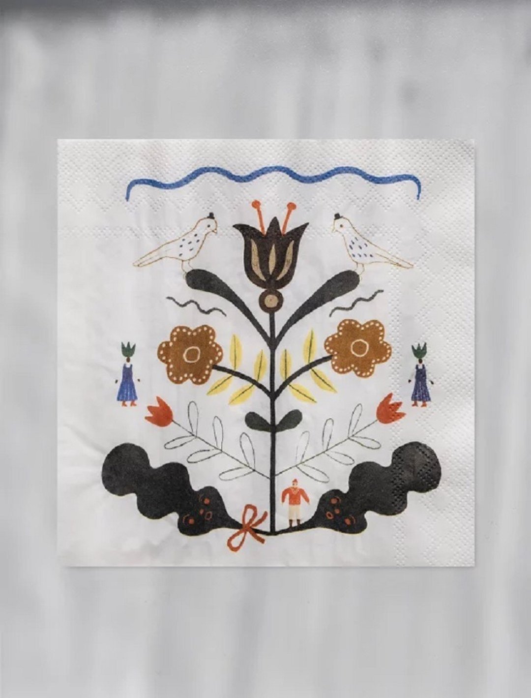 北欧设计师款-圣诞印花餐巾纸PAPER NAPKINS KURBITS - 餐垫/桌巾 - 纸 多色