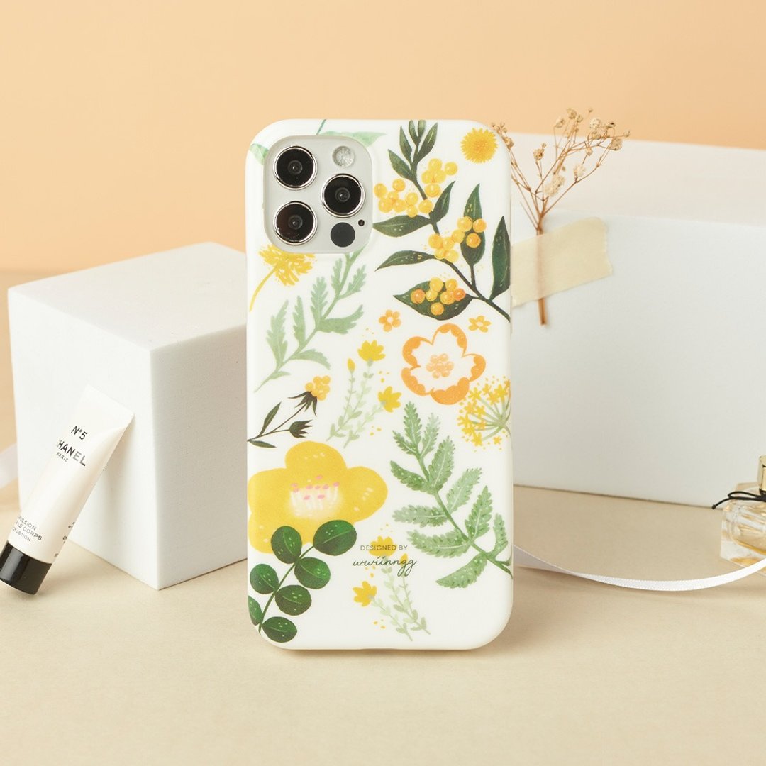 wwiinngg漫花煦煦防摔iPhone手机壳 Phone Case - 手机壳/手机套 - 塑料 白色